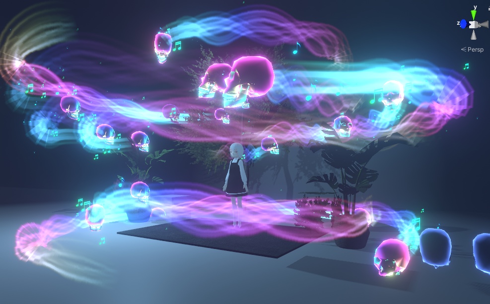 Ghost Skull Particle / 幽霊頭蓋骨パーティクル