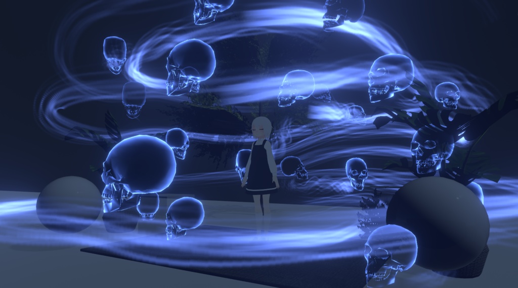 Ghost Skull Particle / 幽霊頭蓋骨パーティクル