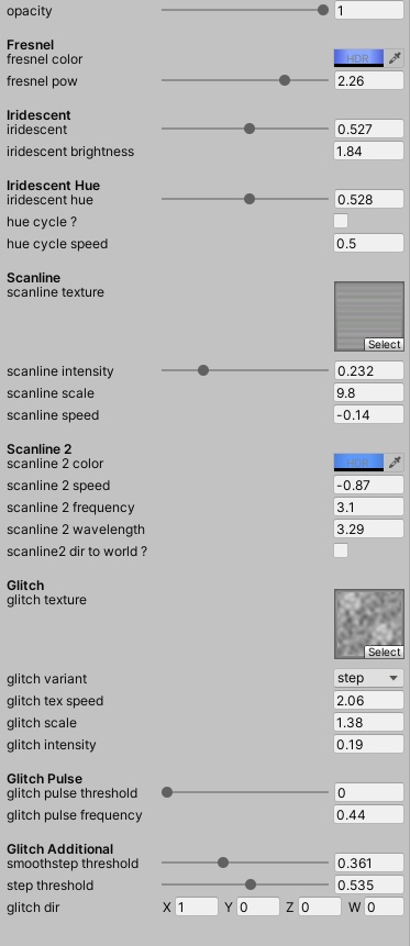Holographic Iridescent Shader / イリディセントホログラムシェーダー