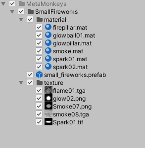 【無料】Small Fireworks Particle / 小さな花火パーティクル
