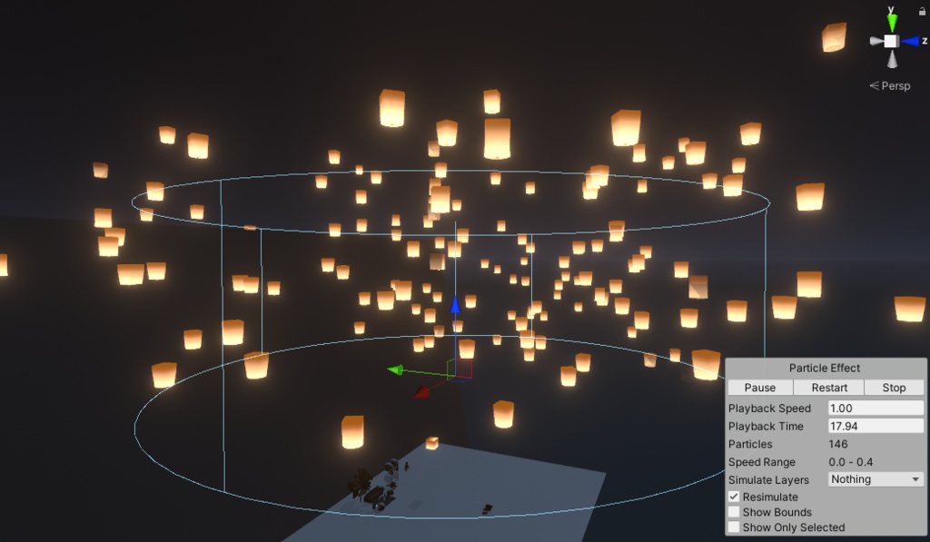 Sky lantern Particle / スカイランタンパーティクル