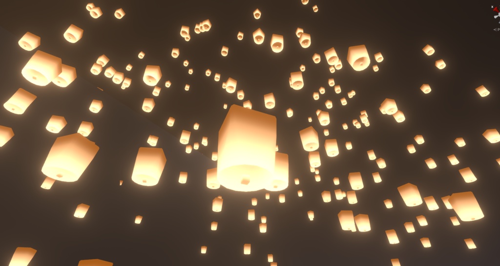 Sky lantern Particle / スカイランタンパーティクル