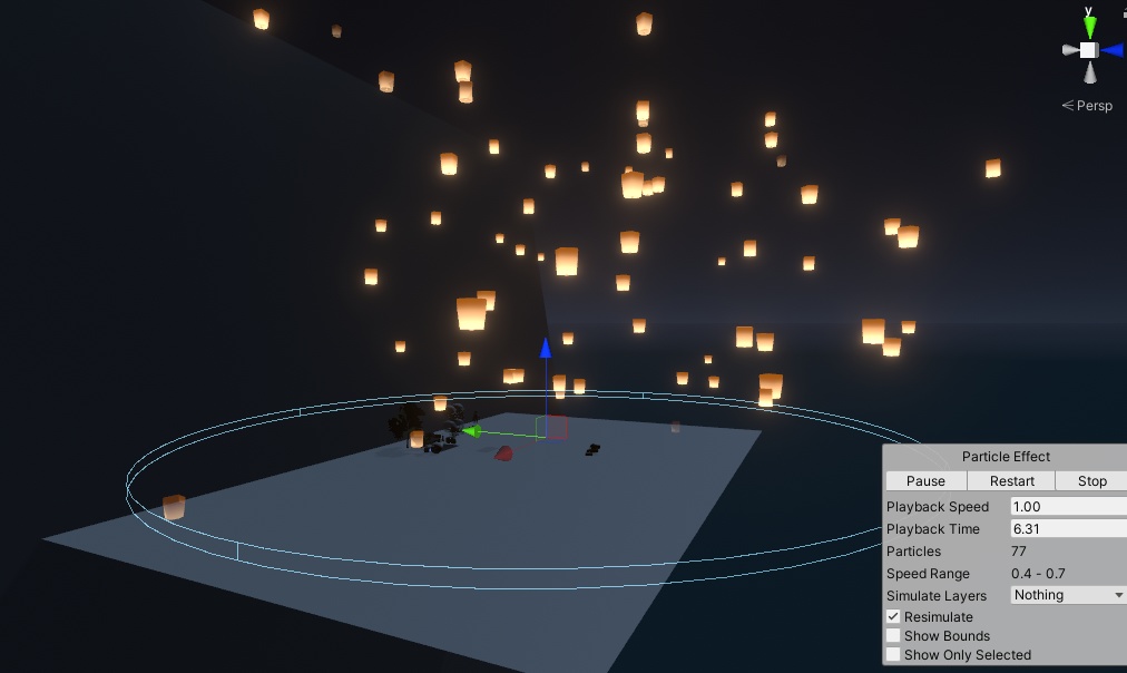 Sky lantern Particle / スカイランタンパーティクル