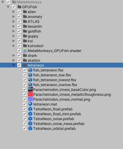 GPU Fish Particle / GPU魚パーティクル