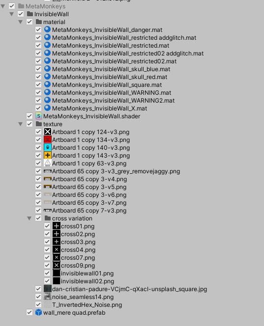 Invisible Wall Shader / 近づくと見える壁シェーダー
