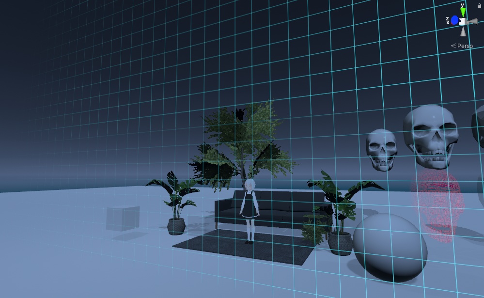 Invisible Wall Shader / 近づくと見える壁シェーダー