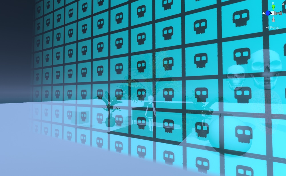 Invisible Wall Shader / 近づくと見える壁シェーダー