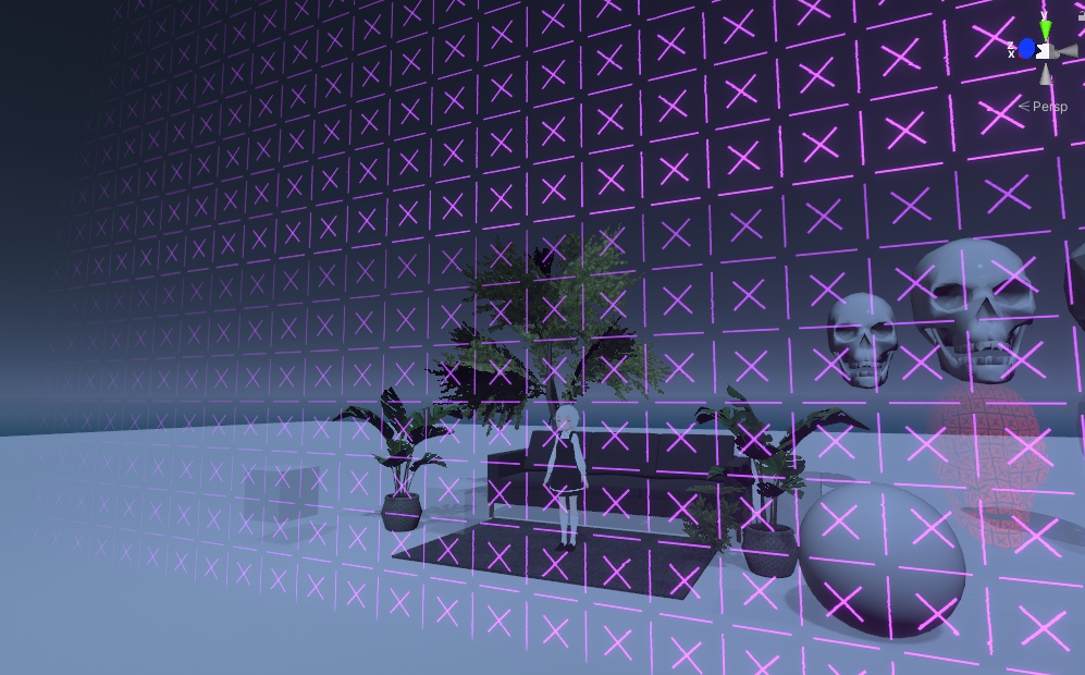 Invisible Wall Shader / 近づくと見える壁シェーダー