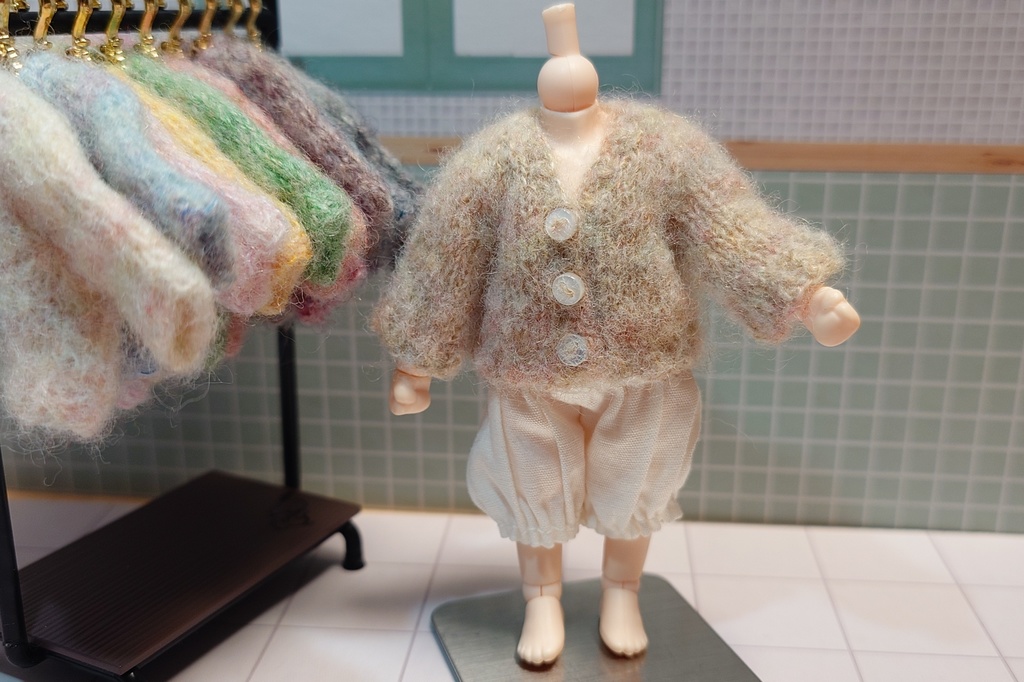 1/12 ふわふわカーディガン ベージュ