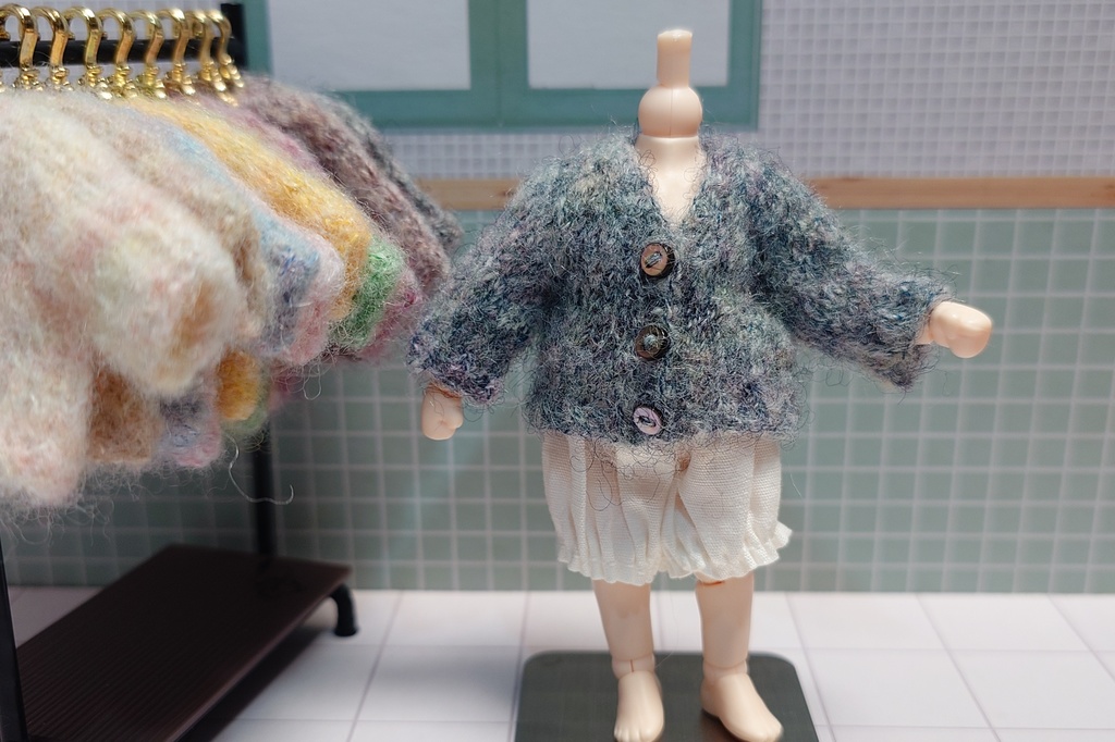 1/12　ふわふわカーディガン ネイビー