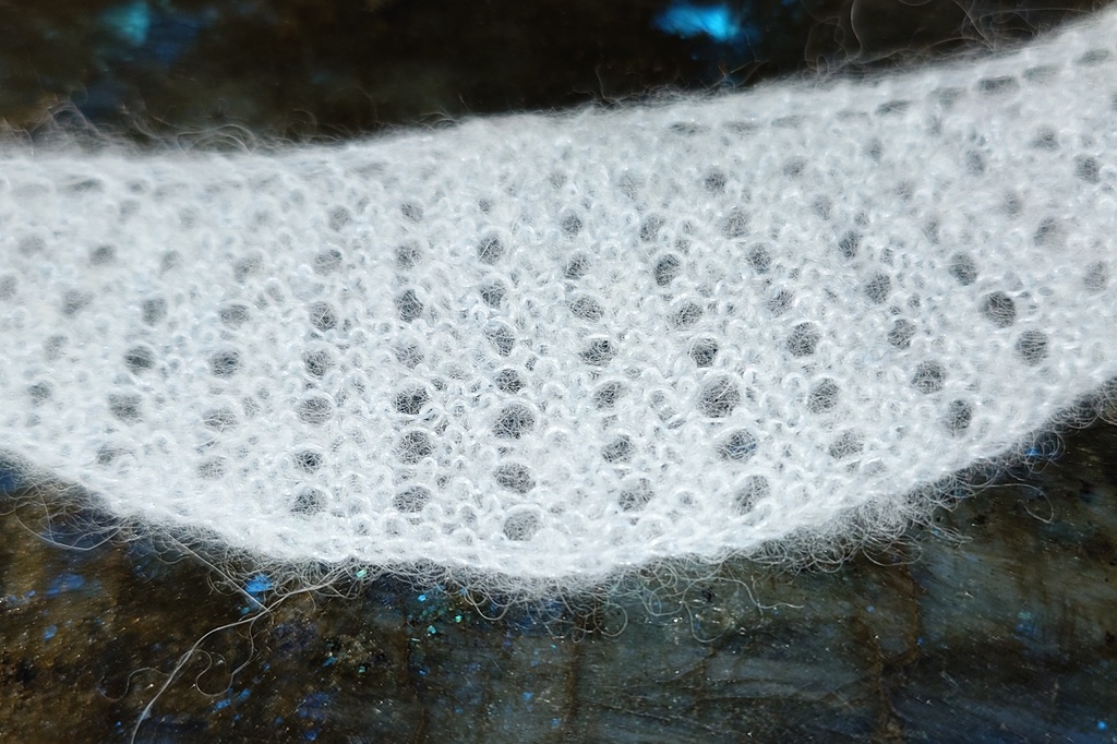 1/12 1/6 ふわふわショール 藍白 雨