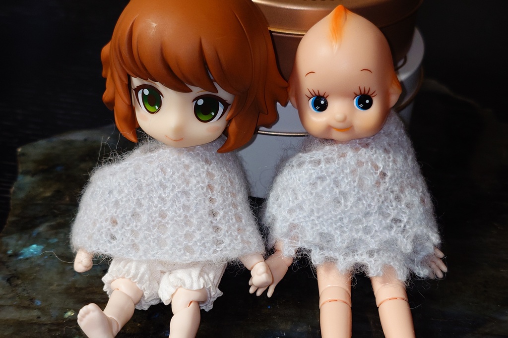 1/12 1/6 ふわふわショール 藍白 CAT'SPAW