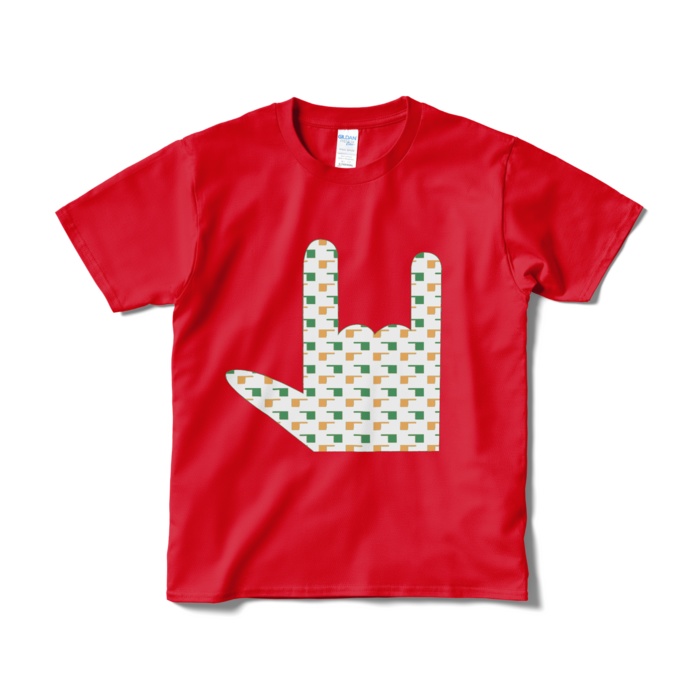 手話(アイラブユー)Tシャツ