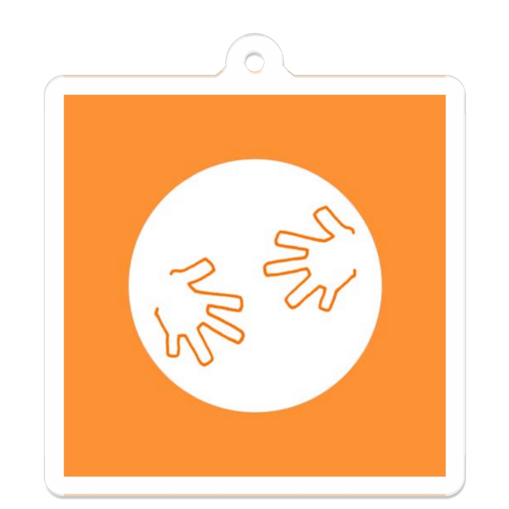 アクリルキーホルダー(手話勉強中)50*50mm