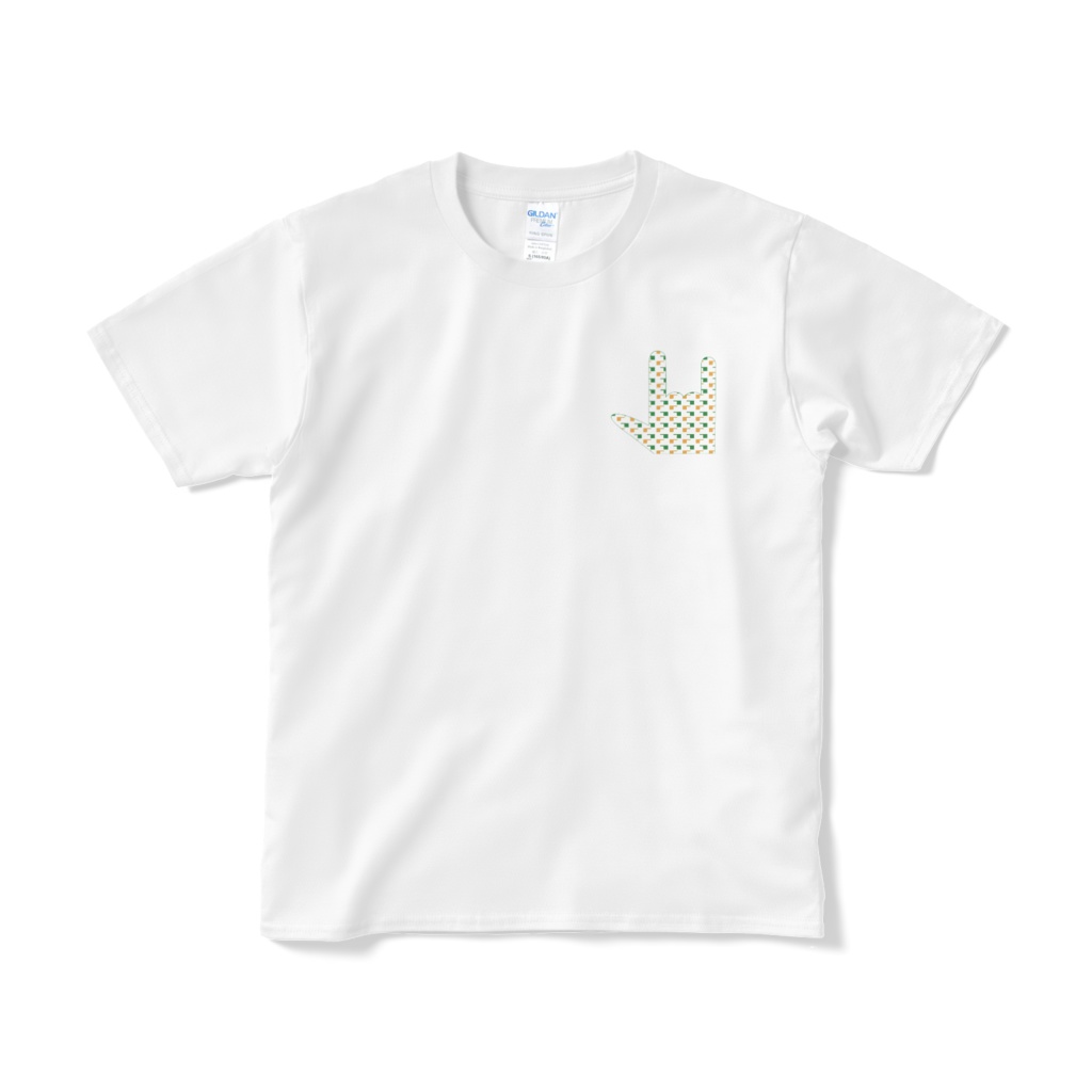 Tシャツ「手話」アイラブユー‗胸