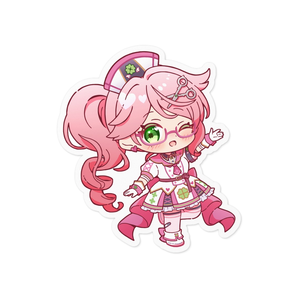 ミニ愛梨嬢ステッカーA