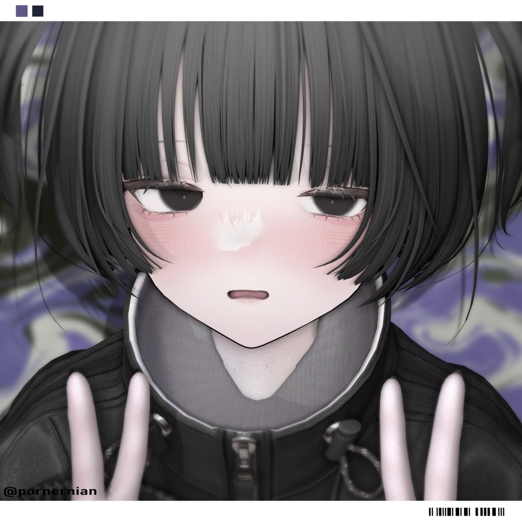 Make Texture 003 + Shape Key + Nose Mesh // Mumus 対応