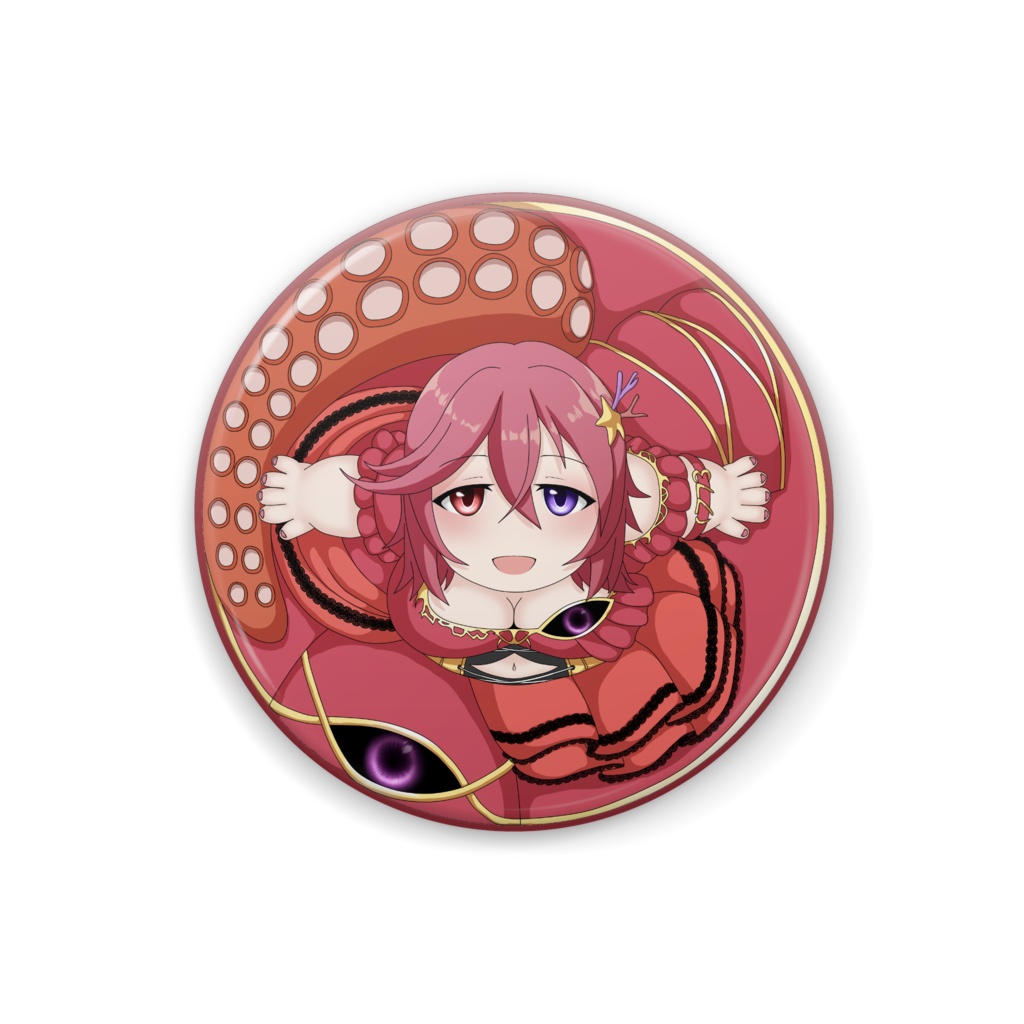 Vtuberテンタクル七海缶バッジ
