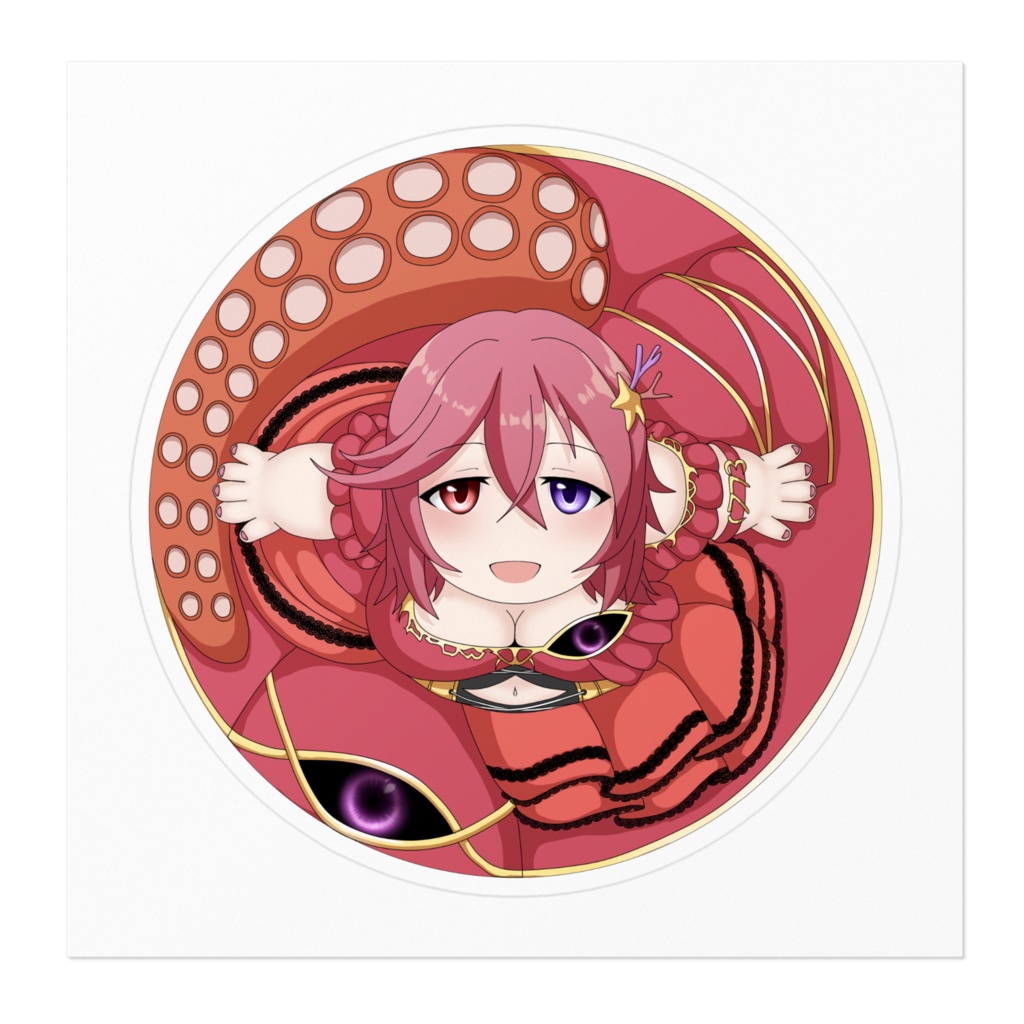 Vtuberテンタクル七海ステッカー