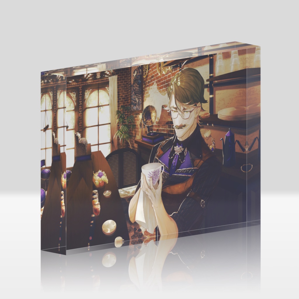 半年記念アクリルブロック