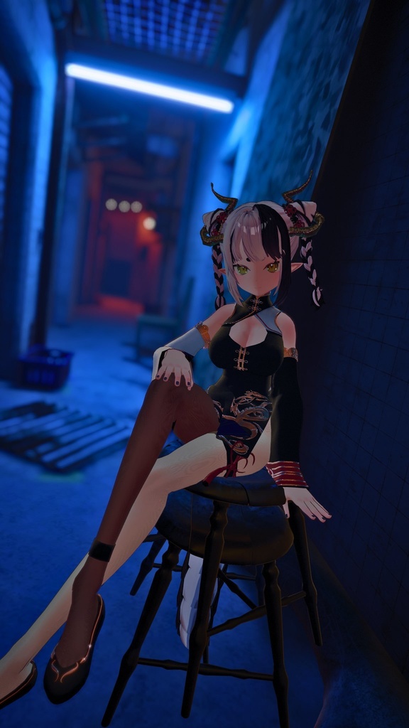 【販売記念セール中】「蘭麗 - Ranrei - 」オリジナル3Dモデル【もちふぃった~対応】