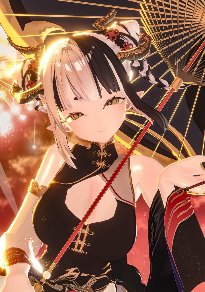 【販売記念セール中】「蘭麗 - Ranrei - 」オリジナル3Dモデル【もちふぃった~対応】