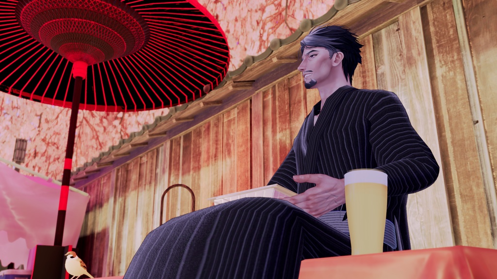 販売開始1週間セール【士堂対応】男性浴衣 風音改-kazanekai-【3D衣装】