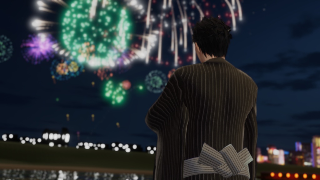 販売開始1週間セール【士堂対応】男性浴衣 風音改-kazanekai-【3D衣装】