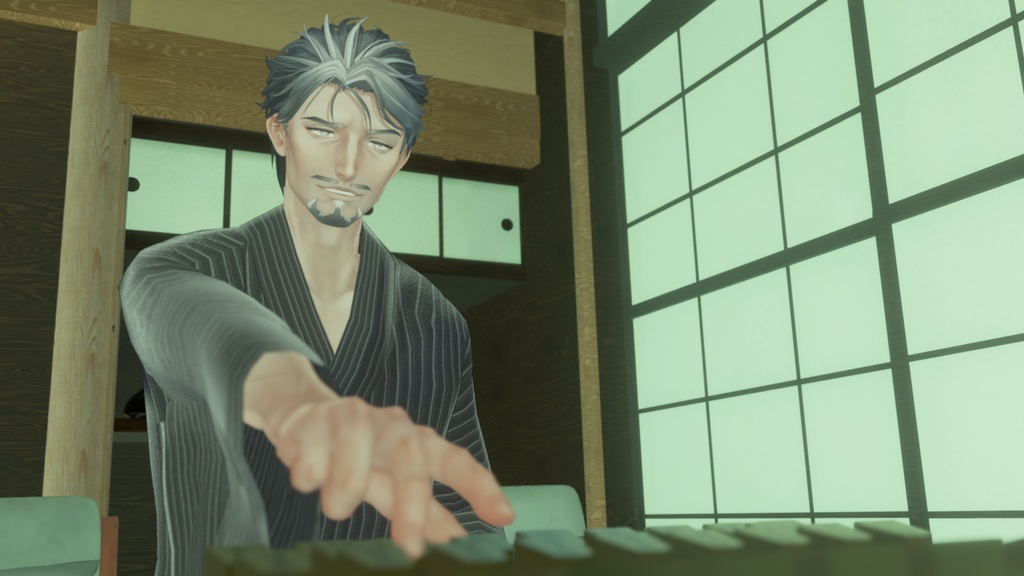 販売開始1週間セール【士堂対応】男性浴衣 風音改-kazanekai-【3D衣装】