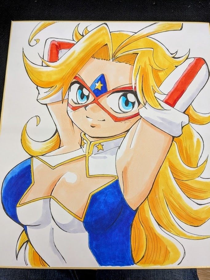 仮面アメリカ色紙カラーB