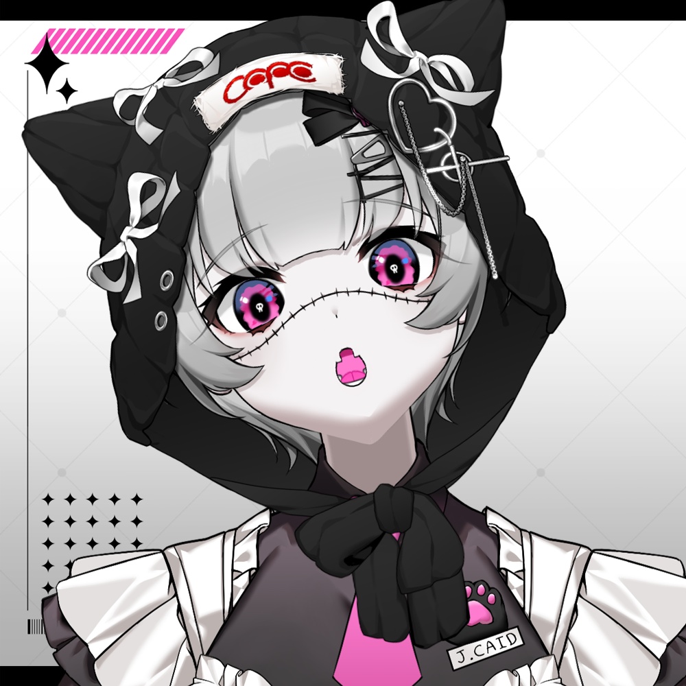 【限定1点】【90度 Live2Dモデル】Zombie Made【VTS・Vbridger対応】【VtubeStudio】