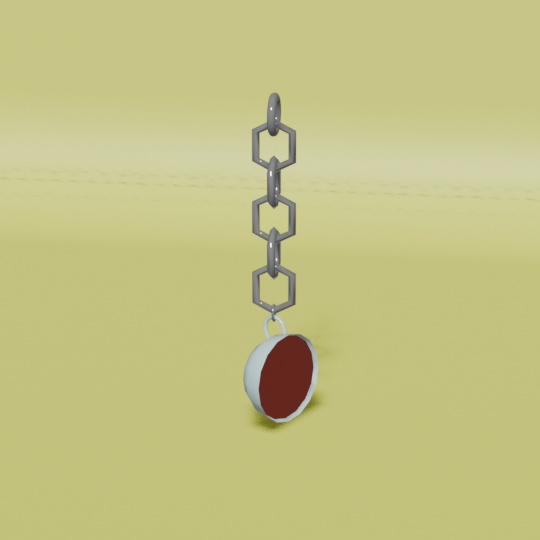 揺れるコーヒーカップピアス