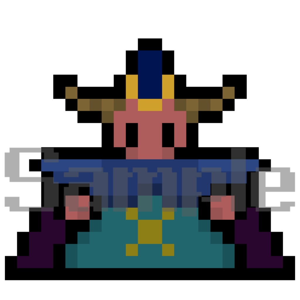 RPGの定番キャラクタードット立ち絵セット