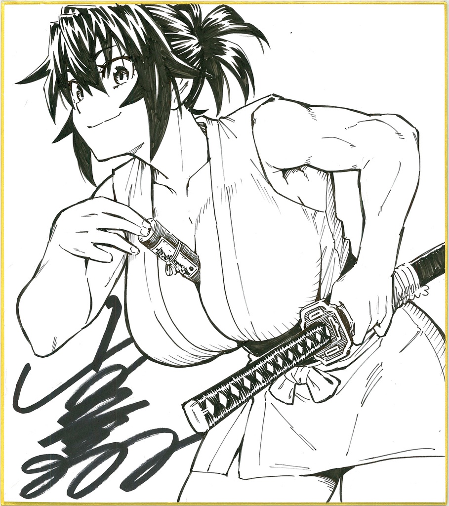 直筆サイン色紙 (※ランダムでどれかひとつ)