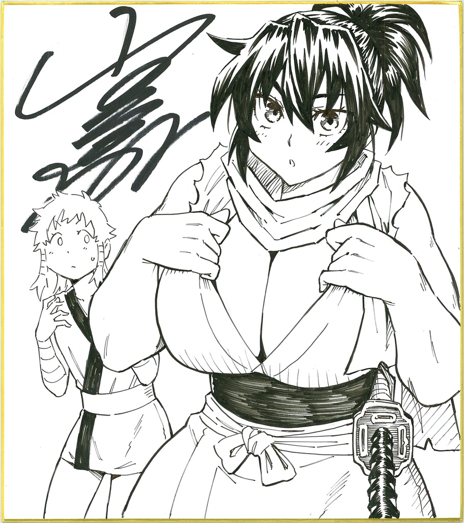 直筆サイン色紙 (※ランダムでどれかひとつ)