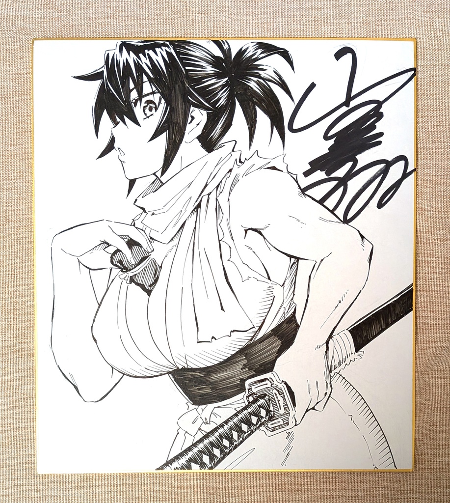 直筆サイン色紙 (※ランダムでどれかひとつ)