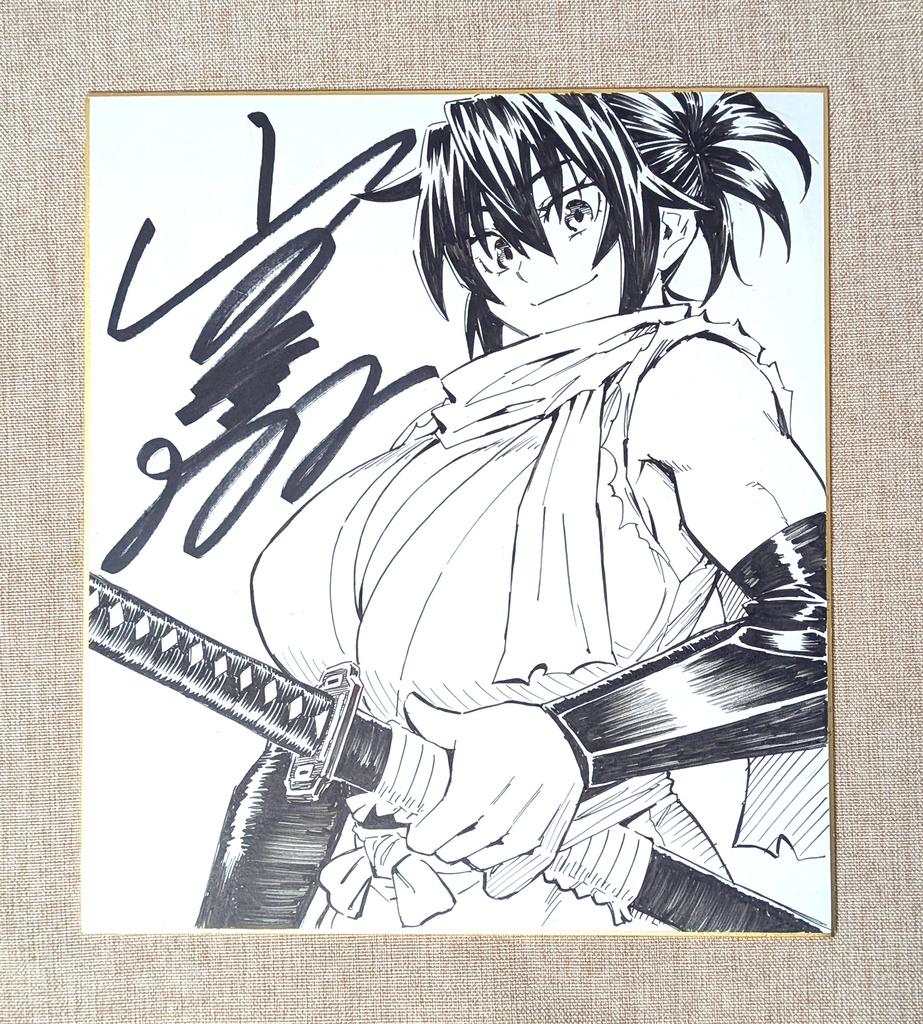 直筆サイン色紙 (※ランダムでどれかひとつ)