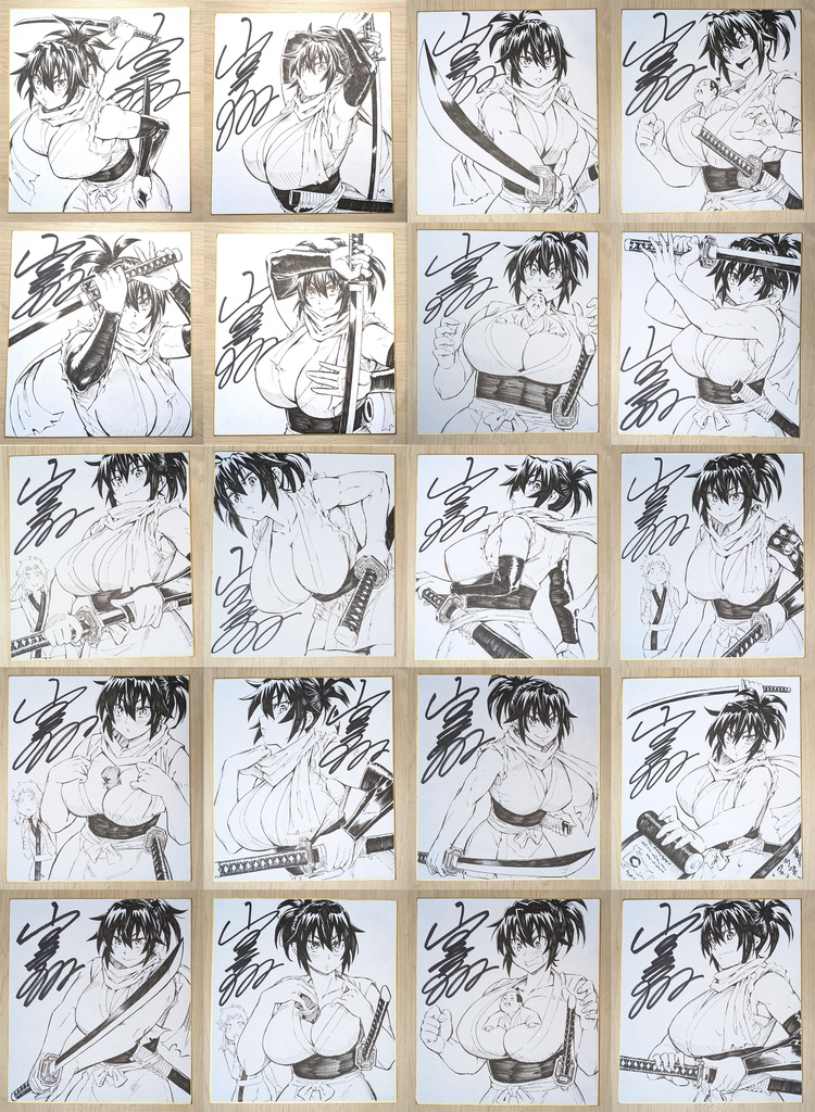 直筆サイン色紙 (※ランダムでどれかひとつ)