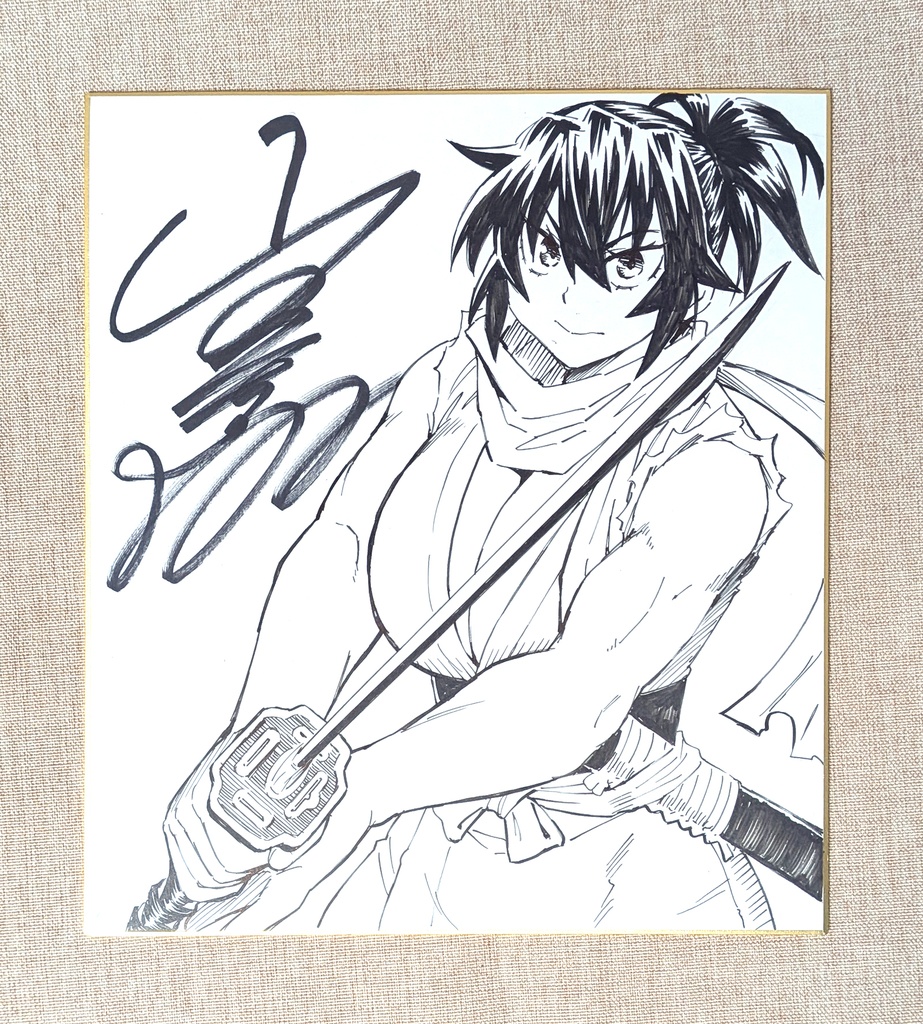 直筆サイン色紙 (※ランダムでどれかひとつ)