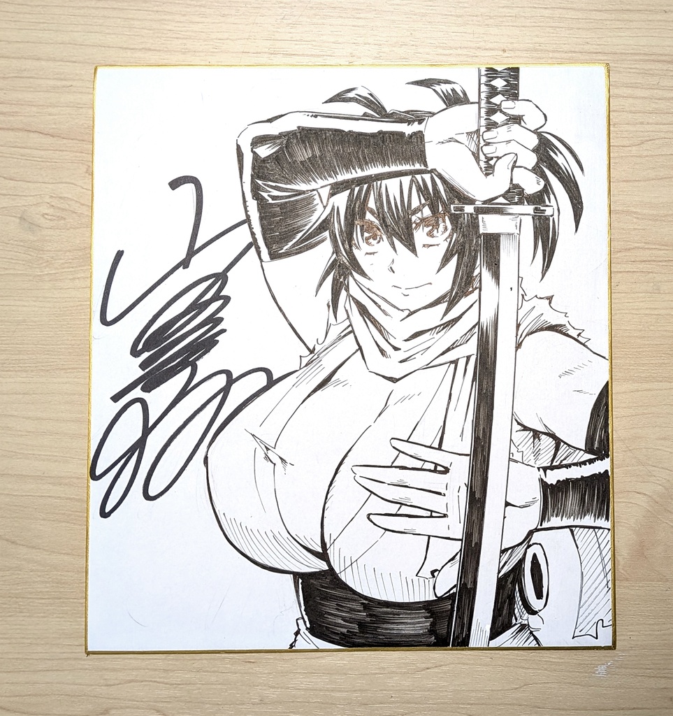 直筆サイン色紙 (※ランダムでどれかひとつ)