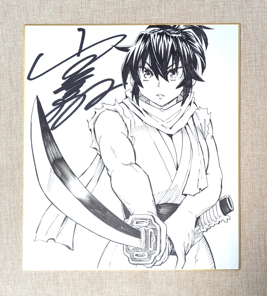 直筆サイン色紙 (※ランダムでどれかひとつ)