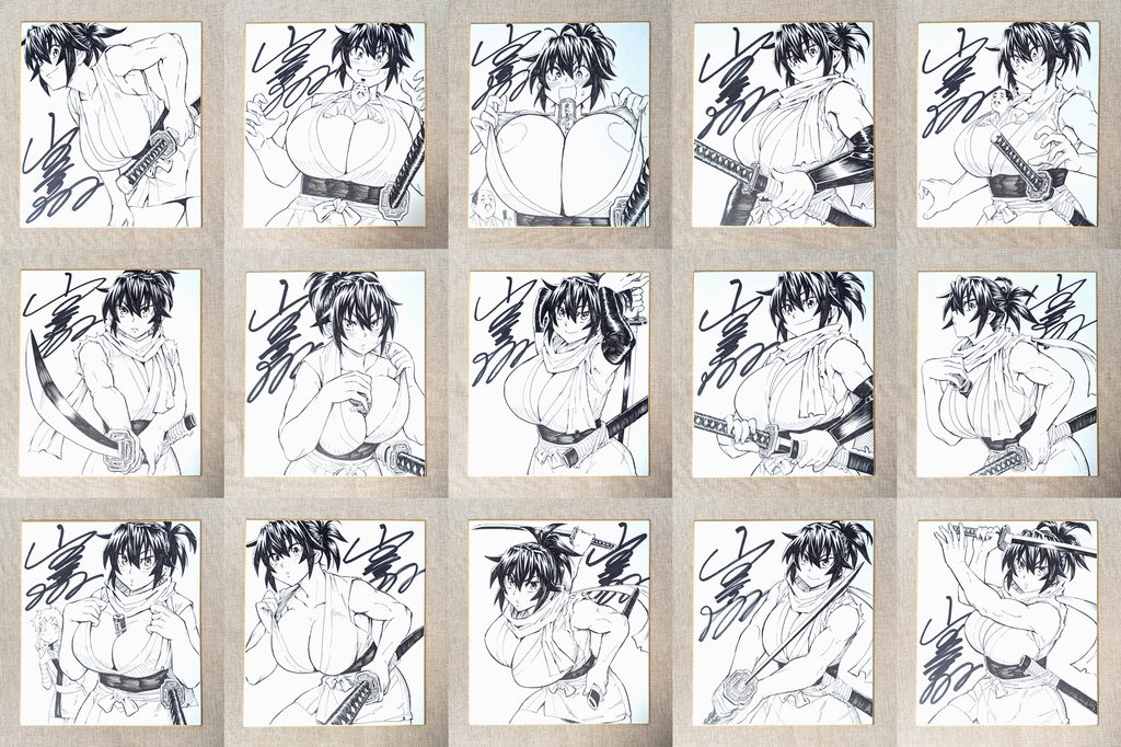 直筆サイン色紙　（※ランダムでどれかひとつ）