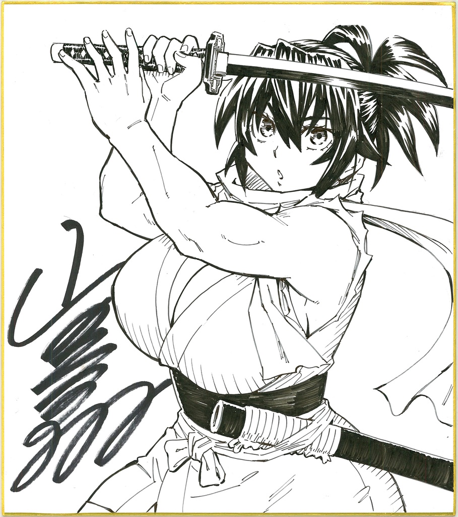 直筆サイン色紙 (※ランダムでどれかひとつ)