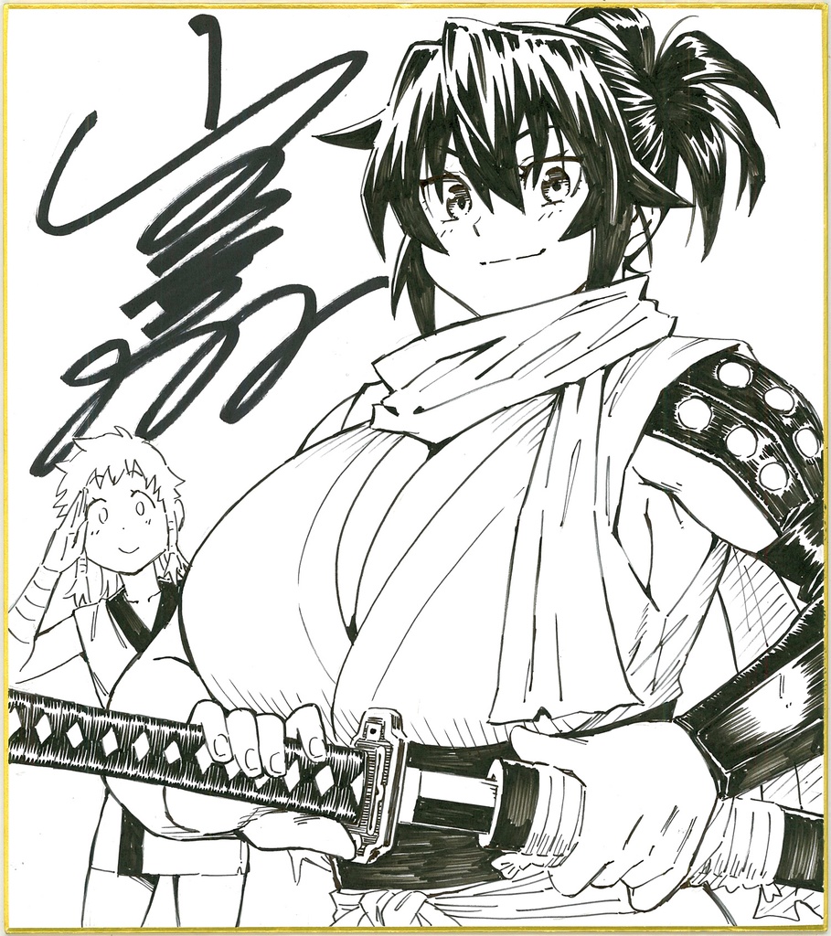 直筆サイン色紙 (※ランダムでどれかひとつ)