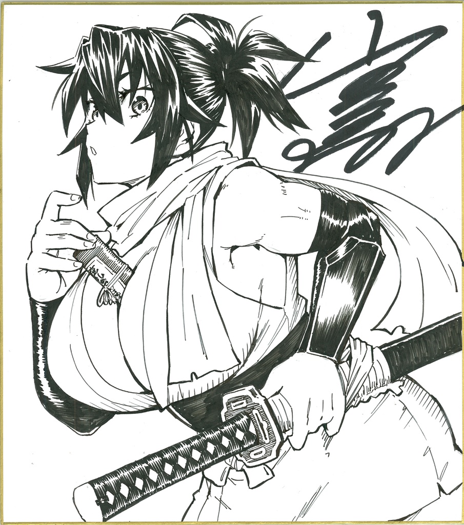 直筆サイン色紙 (※ランダムでどれかひとつ)