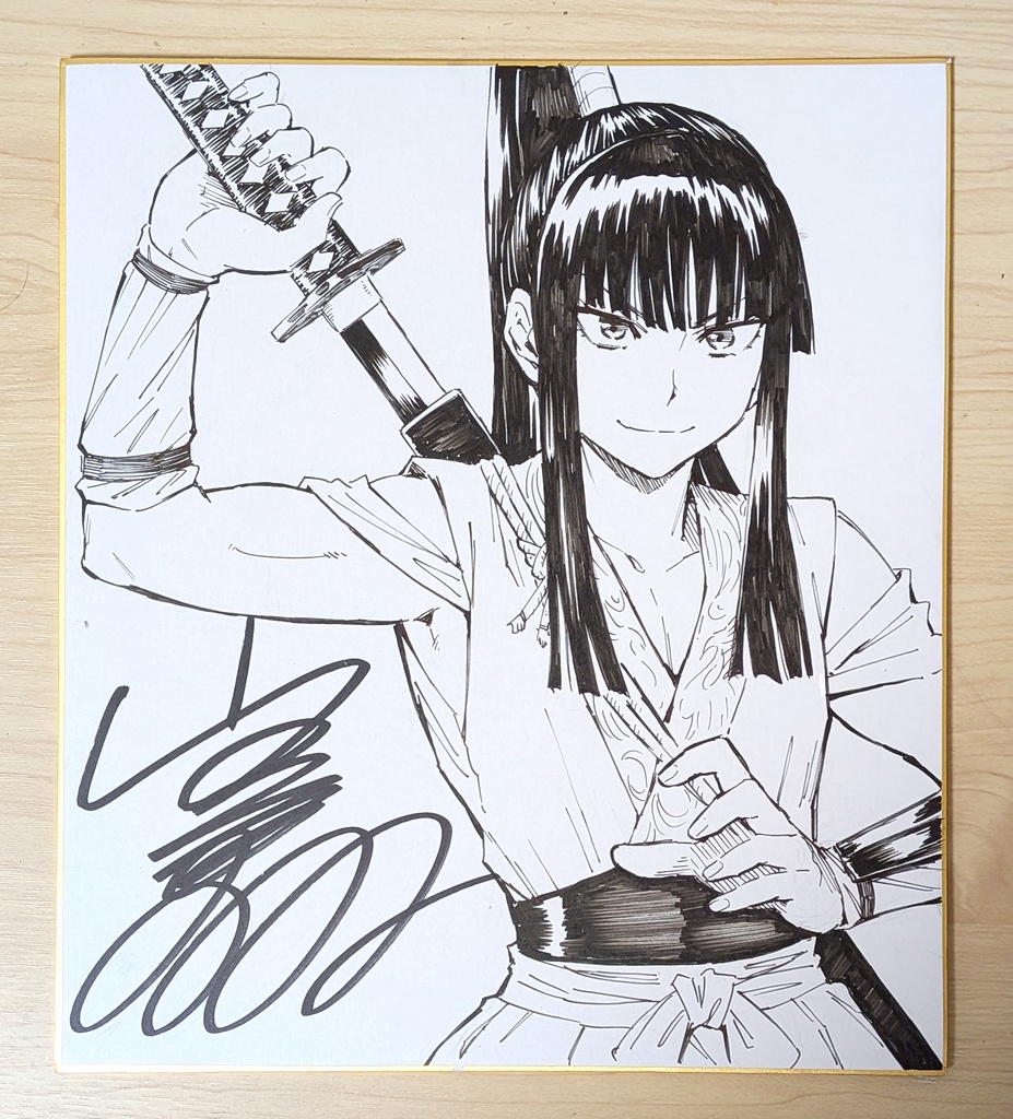 直筆サイン色紙 (※ランダムでどれかひとつ)