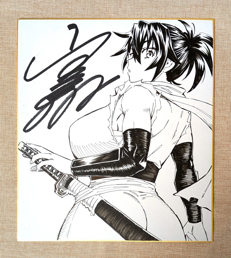 直筆サイン色紙 (※ランダムでどれかひとつ)