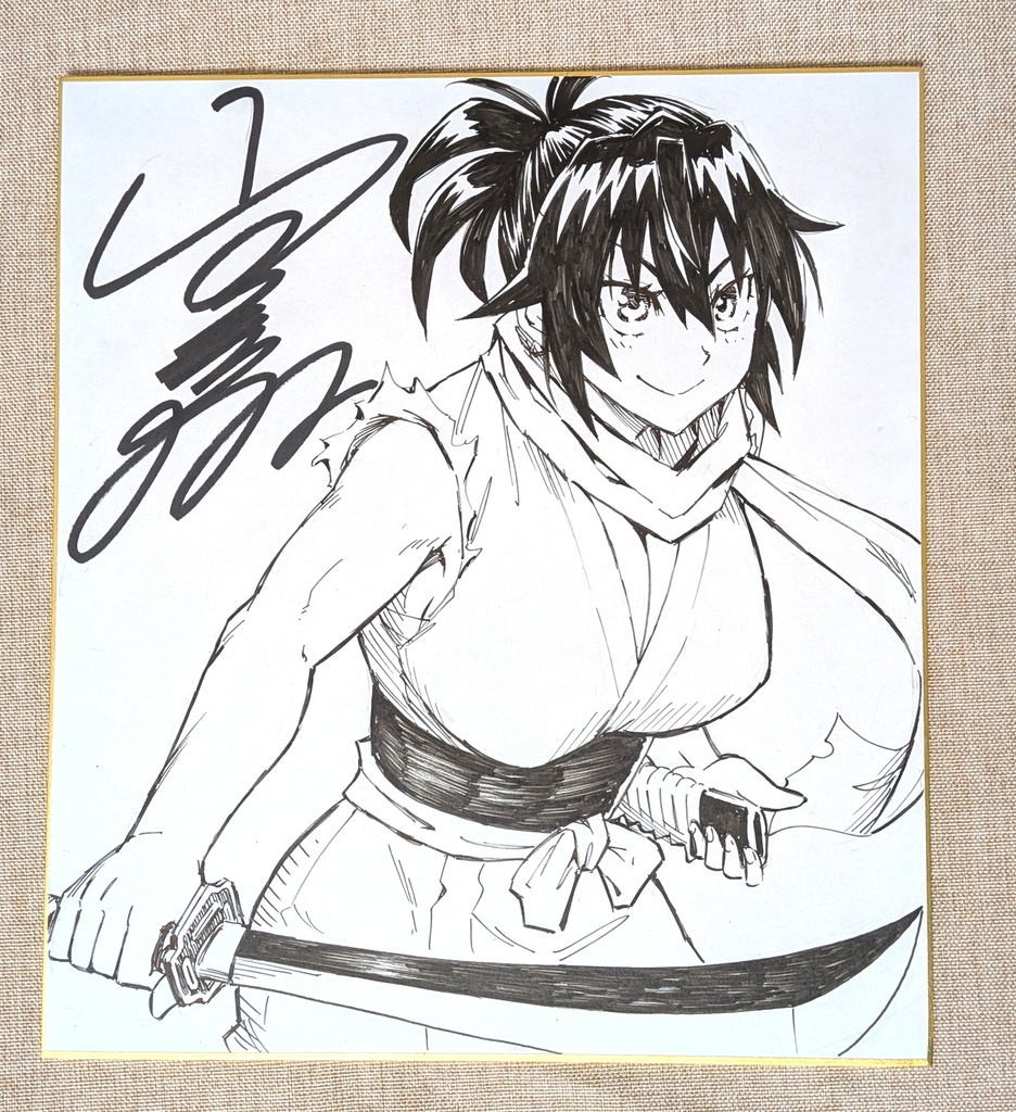 直筆サイン色紙 (※ランダムでどれかひとつ)