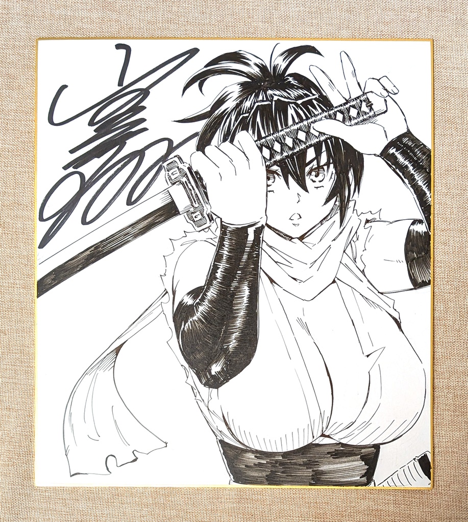 直筆サイン色紙 (※ランダムでどれかひとつ)