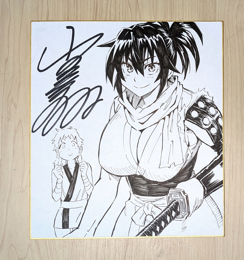 直筆サイン色紙 (※ランダムでどれかひとつ)